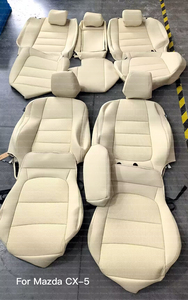 Set completo accessori personalizzati adatti per Mazda 3 CX5 6 CX4 5 5 <span class=keywords><strong>posti</strong></span> <span class=keywords><strong>coprisedili</strong></span> per <span class=keywords><strong>auto</strong></span> in vera pelle traforata copricuscino per veicolo - Product Image 3