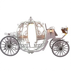 Modern Steel Wedding Lighting Cinderella Carriage with Durable Design for Wedding Events Australia Event Decor - Product Image 1