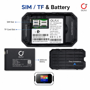 เราเตอร์พกพา OLAX MT80 4G LTE พร้อมเสาอากาศภายนอก 2 เสา ความเร็ว 150Mbps ฮอตสปอตแบบพกพา ช่องใส่ซิมการ์ด ช่องใส่การ์ด TF หน้าจอ LCD แสดงสถานะเครือข่าย - Product Image 4