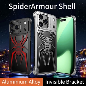 Coques de téléphone portable de luxe antichoc en aluminium sans cadre pour <span class=keywords><strong>iPhone</strong></span> 17 <span class=keywords><strong>14</strong></span> 15 16 <span class=keywords><strong>Pro</strong></span> <span class=keywords><strong>Max</strong></span> avec support d'objectif dissimulé - Product Image 2