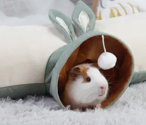 Pet Toy Small Animal Cute Rabbit 3 Ways Tunnel Cat Supplies Rabbit Guinea Pig Ferret Tunnel Toy Random Colors and Style