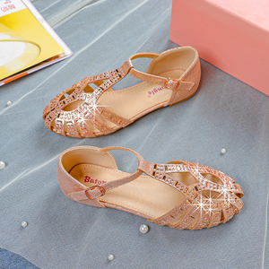 Cina all'ingrosso estate elegante sandali da spiaggia per le donne ragazze <span class=keywords><strong>scarpe</strong></span> basse per bambini Casual con cinturino posteriore piuttosto comodo - Product Image 1