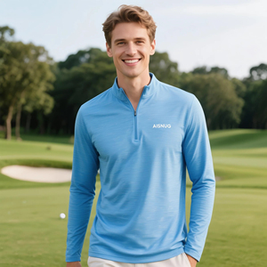 Haute qualité personnalisé imprimé séchage rapide à manches longues <span class=keywords><strong>Golf</strong></span> <span class=keywords><strong>pull</strong></span> sur sport quart Zip <span class=keywords><strong>pull</strong></span> hommes <span class=keywords><strong>Golf</strong></span> 1/4 Zip <span class=keywords><strong>pull</strong></span> Camo - Product Image 6