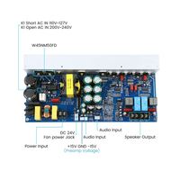 Dijital güç amplifikatörü ses kurulu 500Wx2 Stereo ses amplifikatörü hoparlör Amp anahtarı güç kaynağı ile ev sineması DIY