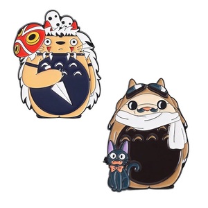 Spille Personalizzate di <span class=keywords><strong>Totoro</strong></span>, No Face Man e Drago, Servizio di Consegna di Kiki, Pin Smaltati Kawaii - Product Image 5