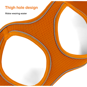 Precio de fábrica Henshine Malla de dos lados Suave Fácil de usar y liberar Hebilla de metal Reflectante Exterior Arnés para perros - Product Image 6