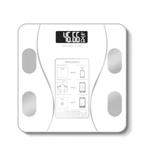 Смарт-400lb Весы измерения жира тела беспроводной цифровой весовой расчитывающие долю для веса тела, BMI жира трекер