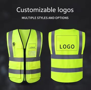 VENTA Chaleco <span class=keywords><strong>DE</strong></span> SEGURIDAD reflectante personalizado para trabajadores <span class=keywords><strong>de</strong></span> turno <span class=keywords><strong>de</strong></span> noche Logotipos personalizados Resistente al agua Perfecto para trabajos <span class=keywords><strong>de</strong></span> seguridad al aire libre - Product Image 3