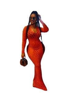 Vestido largo informal de manga corta con estampado para mujer, vestido largo sexy con corte bajo en <span class=keywords><strong>H</strong></span> - Product Image 1