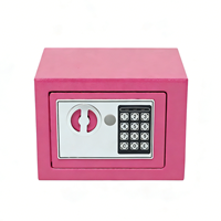 Coffre-fort à code pour petit hôtel/gastonnière, coffre-fort pour documents confidentiels, double sécurité par clé et code, antivol, 230x170x170mm