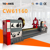 Tour horizontal de haute précision TENAKS CW61160 pour usinage lourd et traitement des métaux
