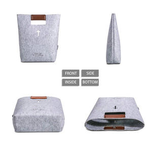 新款上市定制标志环保女性羊毛毡托勒手工购物袋带表带 - Product Image 6