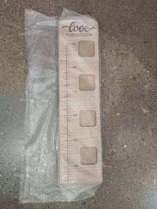 Tableau de croissance en bois Pafu pour enfants avec cadres photo chambre pépinière décor souvenir cadeau jalon marqueurs tableau de hauteur pliable - Product Image 6