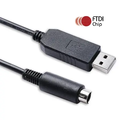 Ftdi Usb Mitsubishi Q Serie Plc Programmering Kabel Ft231xs Usb Rs232 Seriële Naar Mini Din 6-Pins Kabel Compatibel Met USB-QC30R2