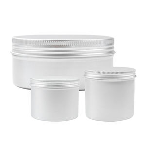 Envase de bálsamo labial de crema de Metal de aluminio plateado vacío 5G-200g cera para el cabello olla vela tarro lata para aceites esenciales - Product Image 5