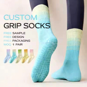 Bilu Women's High Quality Non-Slip Cotton Yoga <b>Socks</b> Wholesale Breathable Aerial <b>Grips</b> Free Size Knitted Pilates <b>Socks</b> - Product Image 1