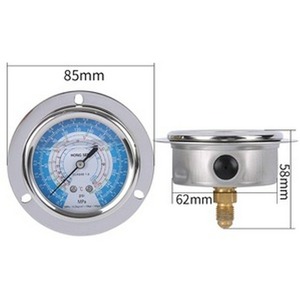 Manomètre de pression d'huile Hongsen HS-OG-3.8L haute pression 3.8MPa pour utilisation en entrepôt frigorifique - Product Image 2