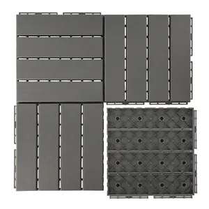 Modern Design Interlocking Plastic Floor Tiles Durable And Smooth For Outdoor Pool Deck And Garden Flooring Injection Molded