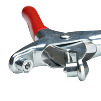 Pince à rivets industrielle avec verrou de sécurité, outil manuel de perforation de trous pour œillets, 6 pouces, 100 rivets de 4 mm pour la perforation de ceintures en cuir