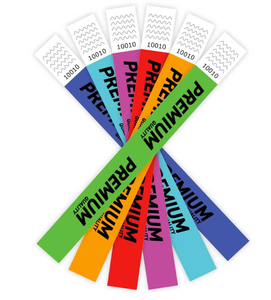 Braccialetti di Carta Impermeabili per Eventi e Festival - Stile Antico Imitazione con Logo Personalizzato Stampa Digitale Regalo Promozionale Novità - Product Image 2