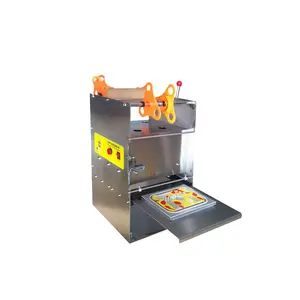 Mass production of automatic disposable aluminum foil food container takeaway sealing packaging machine