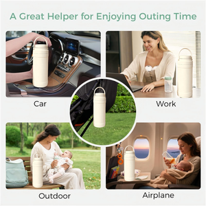 Enfriador de Leche Materna Portátil Moldeado por Inyección con 24 Horas de Frescura, Enfriamiento de 360°, 2 Botellas Libres de BPA para Mamás en Viaje - Product Image 6