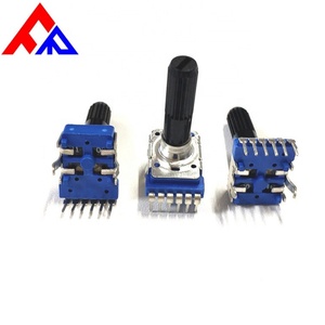 Potentiomètre à film de carbone à axe isolé audio, personnalisé par le fabricant, 11 mm, 10K, 20%, type rotatif pour appareils électroménagers - Product Image 4