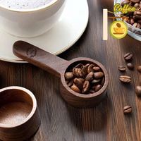 Cuillère doseuse à café en bois de noyer moderne, cuillère doseuse en bois massif, cadeau unique pour les amateurs de café et les baristas à domicile