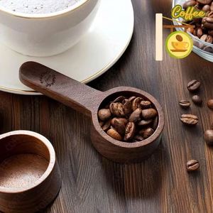 Supplier Modern Walnut Wood Coffee Bean <b>Measuring</b> Scoop, Solid Wood Dose <b>Spoon</b>, Unique Gift for Coffee Lovers & Home Baristas - Product Image 1