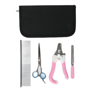 Produsen Kit perawatan hewan peliharaan sikat anjing Set gunting perawatan hewan peliharaan Set sisir penghilang rambut gunting anjing Set - Product Image 2
