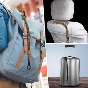 เชือกพาราคอร์ดสีดำพร้อมคลิปตะขอ,เคสโทรศัพท์พวงกุญแจบัตรประจำตัวประชาชนสำหรับตั้งแคมป์กิจกรรมกลางแจ้งปี2022 - Product Image 6