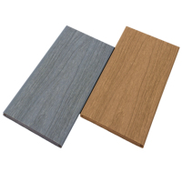 Revêtement de sol extérieur en bois plastique double couleur Composite Wpc