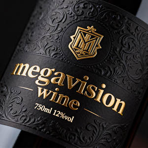 Etiqueta de Whisky Personalizada de Alta Gama con Logotipo, Impresión a Todo Color, Estampado Dorado, Etiqueta de Vino Impermeable para Envasado de Licores - Product Image 1