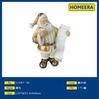 Santa Claus Figurine Resin Metallic Finish 4-4.9in Traditional Christmas Decor Indoor Ornament - Product Image 3