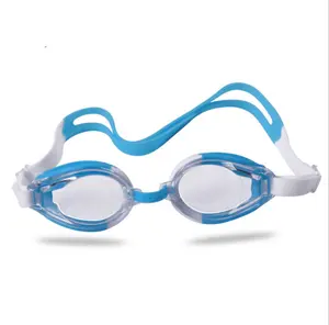 Good quality colorful silicone waterproof swimming glasses unisex swimming