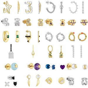 2025 Luxe Vintage Mode Dames Oorbellen met Berenmotief, Zirkoon, Messing, Klassieke Charme, Levendig Licht Luxe, Verschillende Opties - Product Image 1