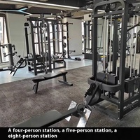 Estación de Entrenamiento Integral con Estructura de Puerta Dragón para Ocho Personas, con Plataformas para Cuatro o Cinco Personas, para Pesca de Grandes Peces