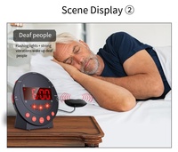 Reloj Despertador con Vibración Fuerte para Personas Sordas, con Problemas de Audición, Ancianos y Personas Dormilones, Reloj Digital con Vibración para el Hogar