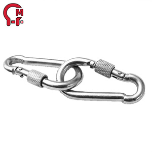 Hlm Siêu Nhà Cung Cấp Xoay Kích Hoạt Snap <span class=keywords><strong>Hook</strong></span> Thép Không Gỉ Carabiner Mùa Xuân Hình Bầu Dục Carabiner Snap Clip <span class=keywords><strong>Hook</strong></span> - Product Image 6