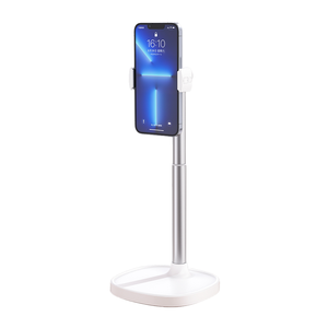 X66 Portable Desktop Stand Mount Adjustable <b>Foldable</b> Support <b>Table</b> Alloy Metal Aluminum Mobile Phone Holder for Video - Product Image 1