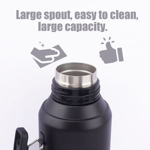 Ensemble thermos en acier inoxydable de 1300 ml avec 2 tasses et bombillas, gourde isotherme sous vide pour <span class=keywords><strong>Yerba</strong></span> Mate, kit de voyage portable - Product Image 3