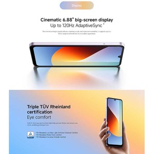 Redmi A7 สมาร์ทโฟนหน้าจอ AMOLED ขนาด 6.8 นิ้ว Octa Core ระบบปฏิบัติการ Android 12 รองรับ LTE ซิมคู่ กล้องหลัง 50MP หน้าจอ FHD - Product Image 5
