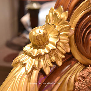 Cama King Size AA3-Fancy con Muebles de Dormitorio de Madera Tallada Elaborada, Juego de Muebles de Lujo - Product Image 4