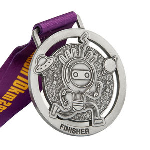 Maratona medaglia di san benedetto Sport medaglia all'ingrosso cane zinco colorato hollow stampa personalizzata Logo medaglia del conqueror in metallo - Product Image 3