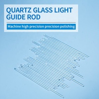 Haute transmission de la lumière personnalisée haute température capillaire transparent guide de lumière optique quartz tige de verre