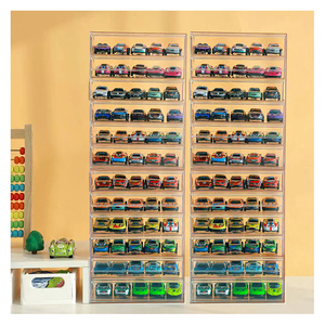 1/64 échelle jouets voitures vitrine moulé sous pression modèle <span class=keywords><strong>voiture</strong></span> vitrine armoire de <span class=keywords><strong>rangement</strong></span> verrouillable <span class=keywords><strong>pour</strong></span> Mini jouets et petites roues - Product Image 3