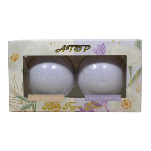 Huiles essentielles 100% naturelles faites à la main à la fleur de cerisier pour bain, <span class=keywords><strong>duo</strong></span> de bombes de bain effervescentes - Product Image 1