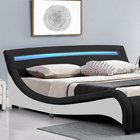 Marco de cama en u para pies, acabado cromado usado con marco de cama, conjunto de oro y negro de Metal OEM, almacenamiento personalizado, embalaje Convertible