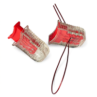 Sceau de sécurité rouge en plastique pour compteur d'eau et de gaz, pour boîtier de compteur