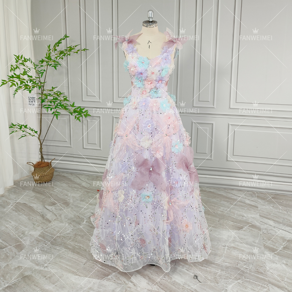 green emerald velvet dress Fairy Princess Tule Light Blue Formal Dress Long Party Dress main image 1